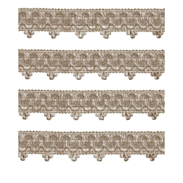 Ornate Scalloped Braid - Beige 45mm Price is for 5 metres