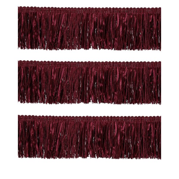 Bullion Fringe with Ribbons - Red Wine 60mm Price is for 5 metres