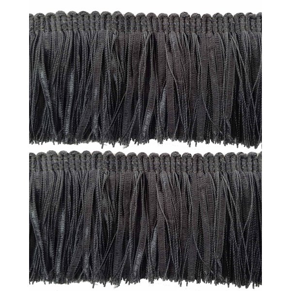 Bullion Fringe - Charcoal Grey 60mm Price is for 5 metres
