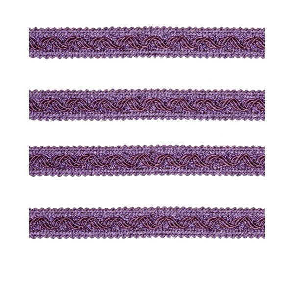 Small Fancy Braid - Mauve 17mm Price is for 5 metres