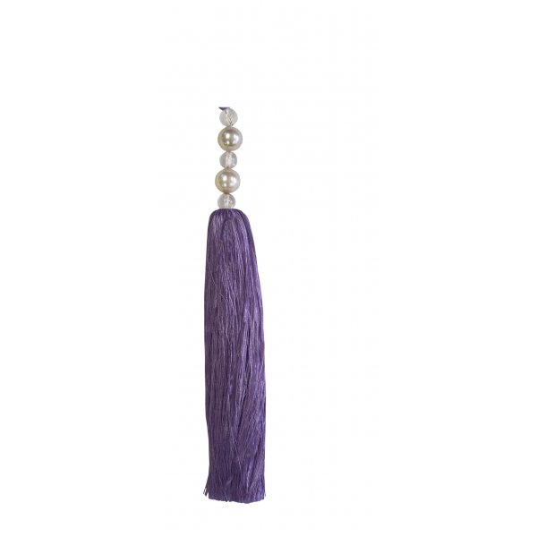Tassel with Pearl Top - Mauve 25cm