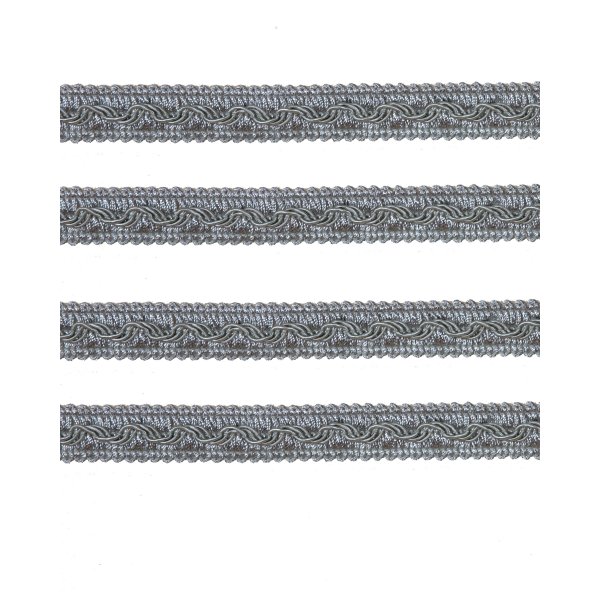 Fancy Braid - Silver Blue French 11mm Price is for 5 metres