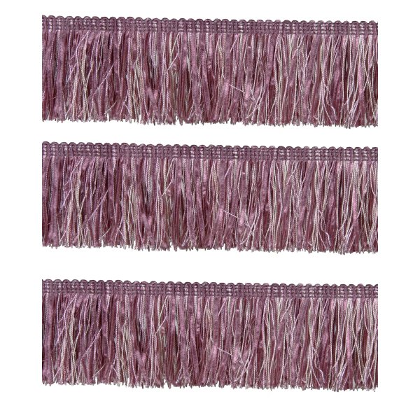 Bullion Fringe with Ribbons - Dusky Pink 60mm Price is for 5 metres