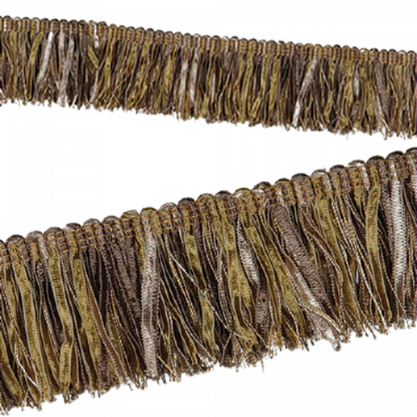 Bullion Fringe with Ribbons - Gold / Beige 60mm Price is for 5 metres
