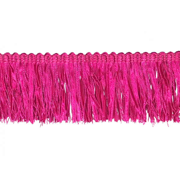 Ruche Fringe - Fuchsia Pink 60mm Price is for 5 metres
