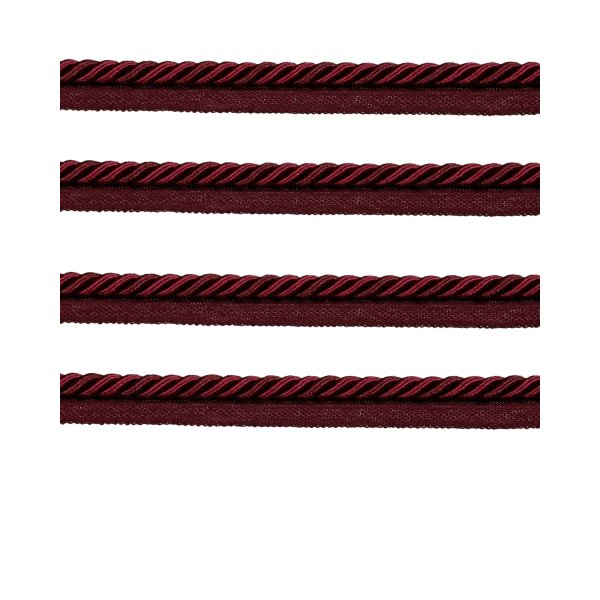 Piping Cord 8mm 2 Tone Twist on Tape - Red Wine Price is for 5 metres 