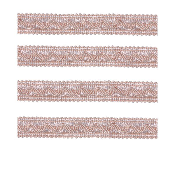 Small Fancy Braid - Pale Pink 17mm Price is for 5 metres