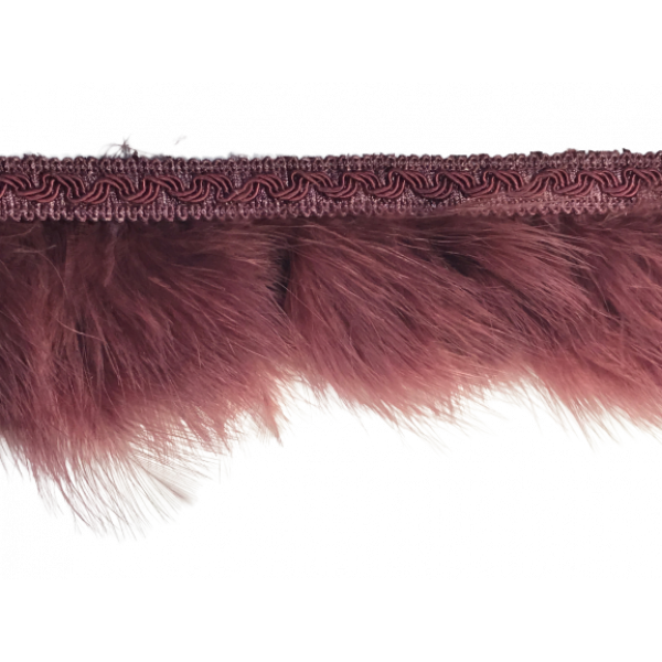 Fringe Feathers with Braid - Light Purple 80mm Price is per 10 metres