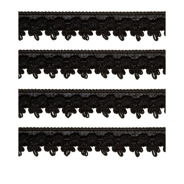 Fancy Braid - Black 27mm Price is for 5 metres