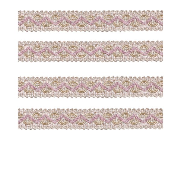 Ornate Braid - Pale Pink 20mm (Price is per metre)