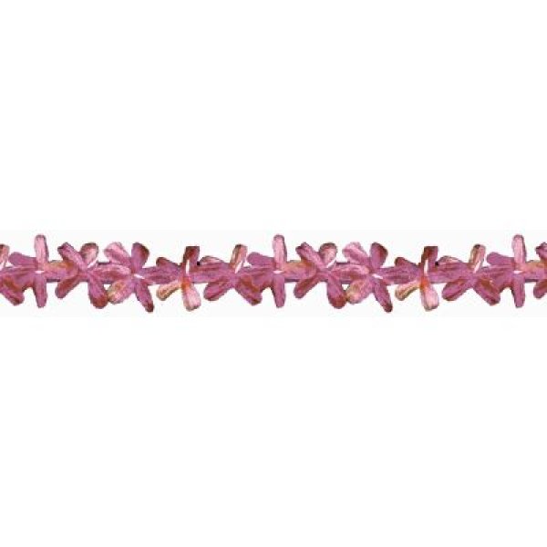 Velvet Flower Braid - Mauve 35mm price is for 5 metres