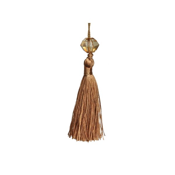 Small Tassel with Bead - Gold 6.5cm Pack of 5