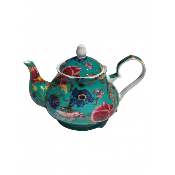 Teapot - Aqua Athena Design NEW Heritage Fine China 1200ml 42 oz
