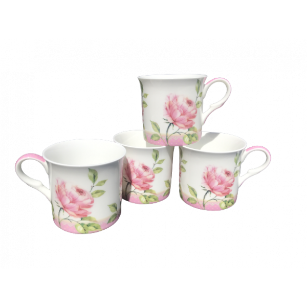 Emily Rose Princess Design Set of 4 mugs NEW Heritage Brand 300ml 10.5 oz ea