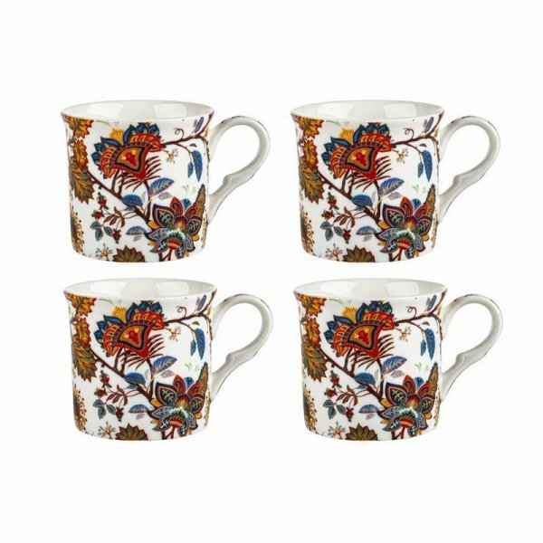 Bimini Design Set of 4 mugs NEW Heritage Brand 300ml 10.5 oz ea