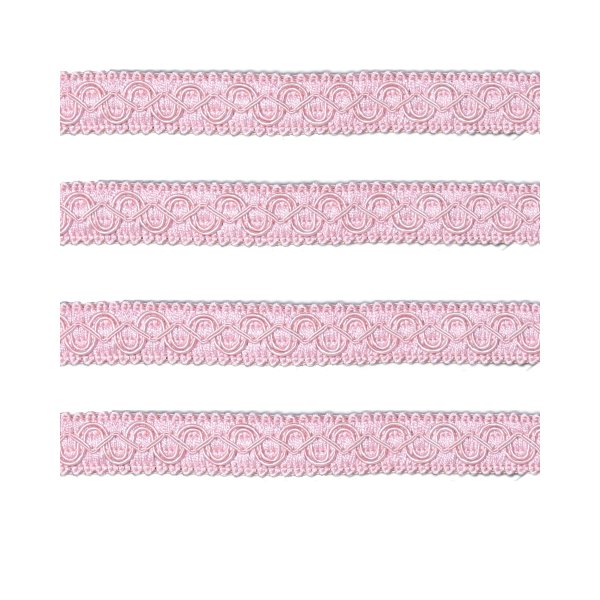 Fancy Braid - Dusky Pink 21mm (Price is per metre)