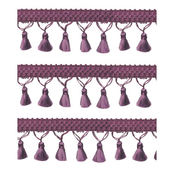 Fringe Tassels - Antique Purple 45mm Price is per 5 metres