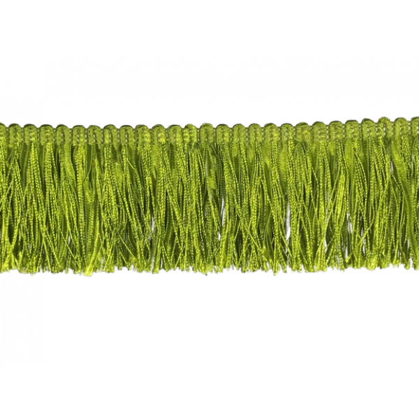 Ruche Fringe - Lime Green 6.5cm (Prices per metre)
