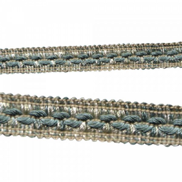 Fancy Braid - Pale Green / Cream 16mm Price is for 5 metres