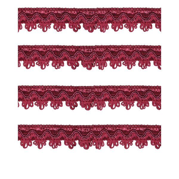 Fancy Braid - Red Wine 27mm Price is for 5 metres