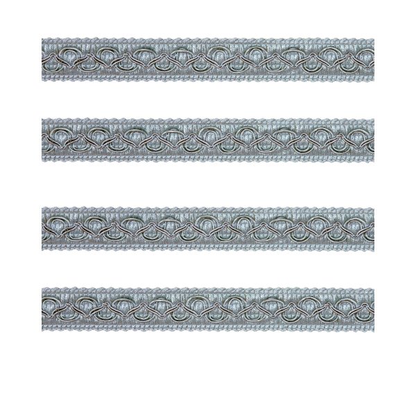 Fancy Braid - Silver French 21mm (Price is per metre)