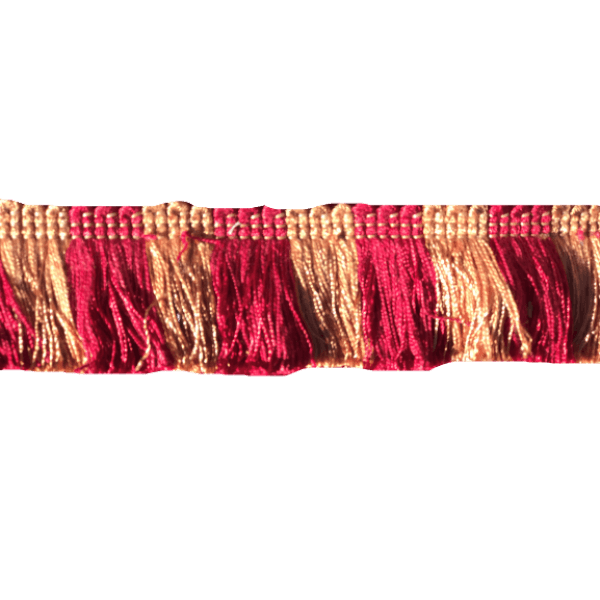 Fringing 35mm russet and Red Wine Price is per 5 metres
