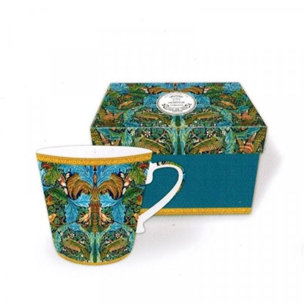 Peacock Blue Design Mug NEW Heritage Brand Boxed 400ml 13.5oz