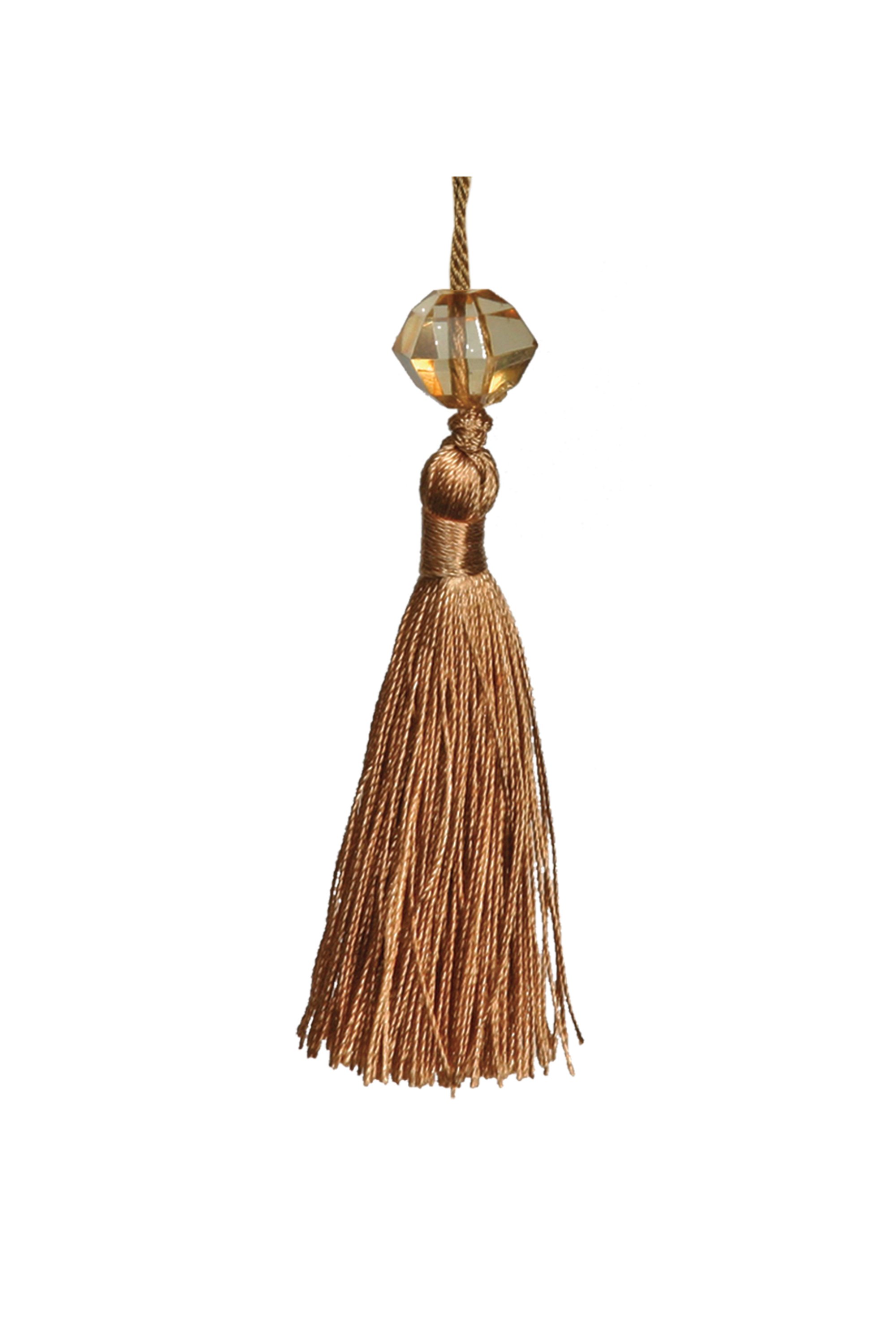 Small Tassel with Bead - Gold 6.5cm Pack of 5