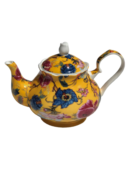 Teapot - Honey Athena Design NEW Heritage Fine China 1200ml 42 oz