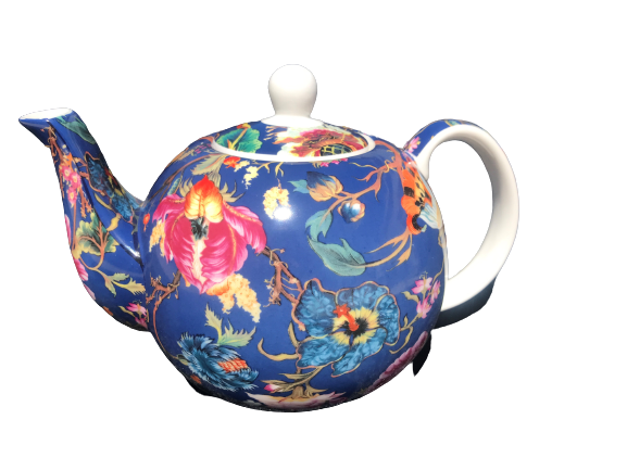 Teapot with Infuser - Athena Blue NEW Heritage Fine China 1200ml 42oz