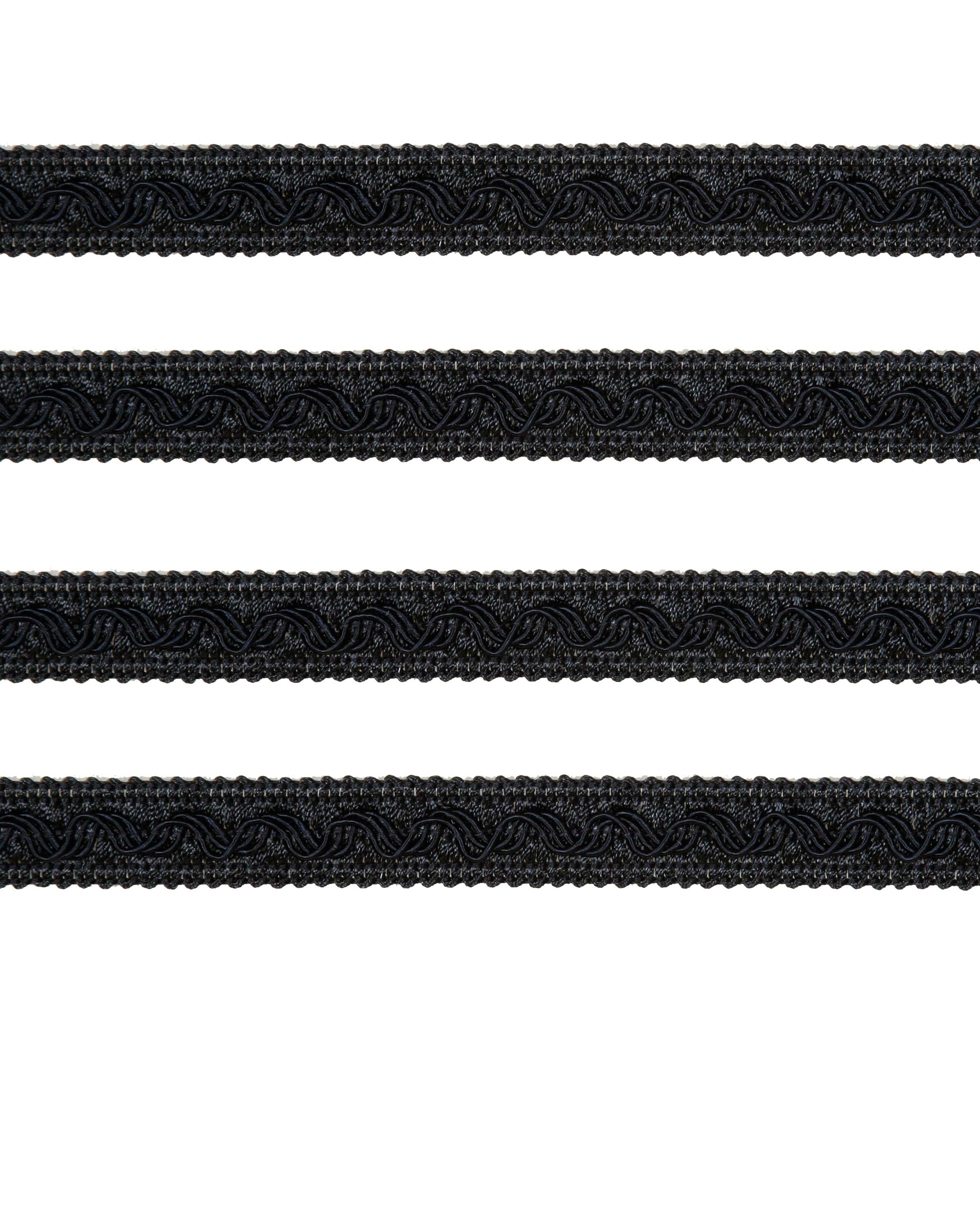Small Fancy Braid - Black 17mm Price is for 5 metres