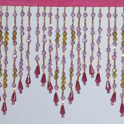 Fringe Beading - Ruby 135mm Price is for 5 metres