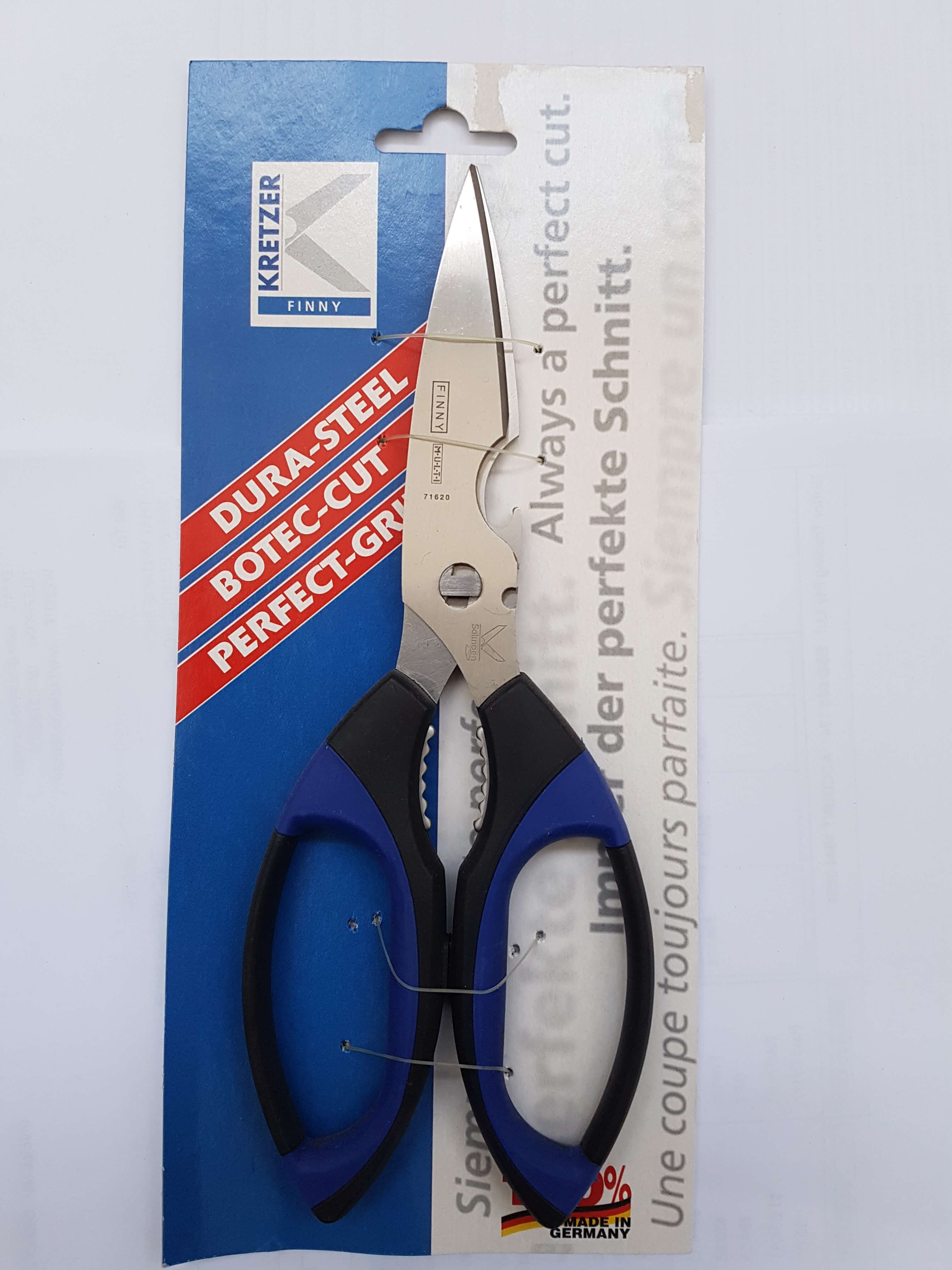 771620 Finny 8" Kitchen Scissor KRETZER GERMAN MADE CURVED