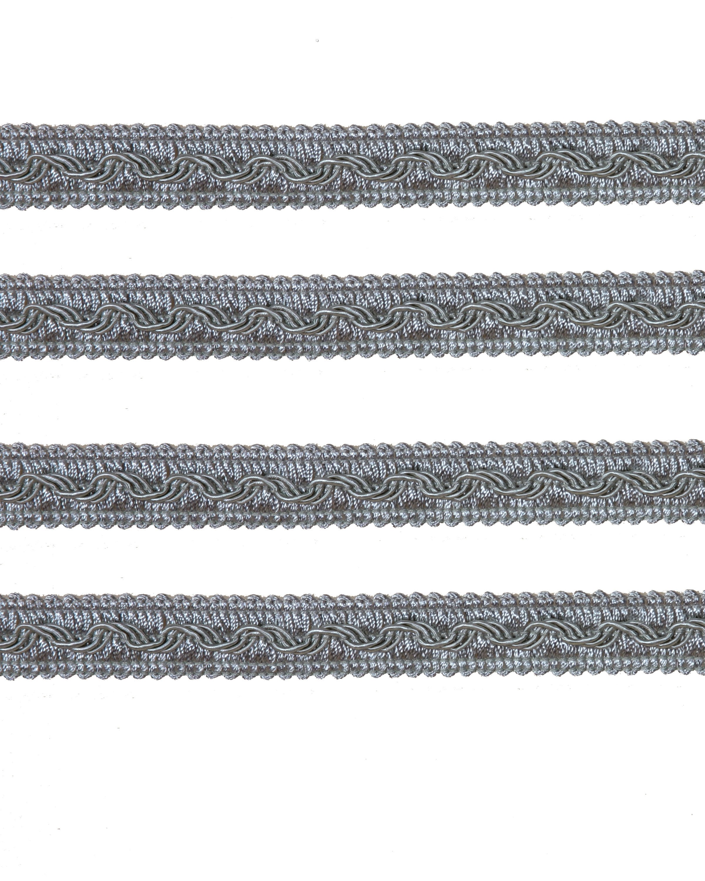Fancy Braid - Silver Blue French 11mm Price is for 5 metres