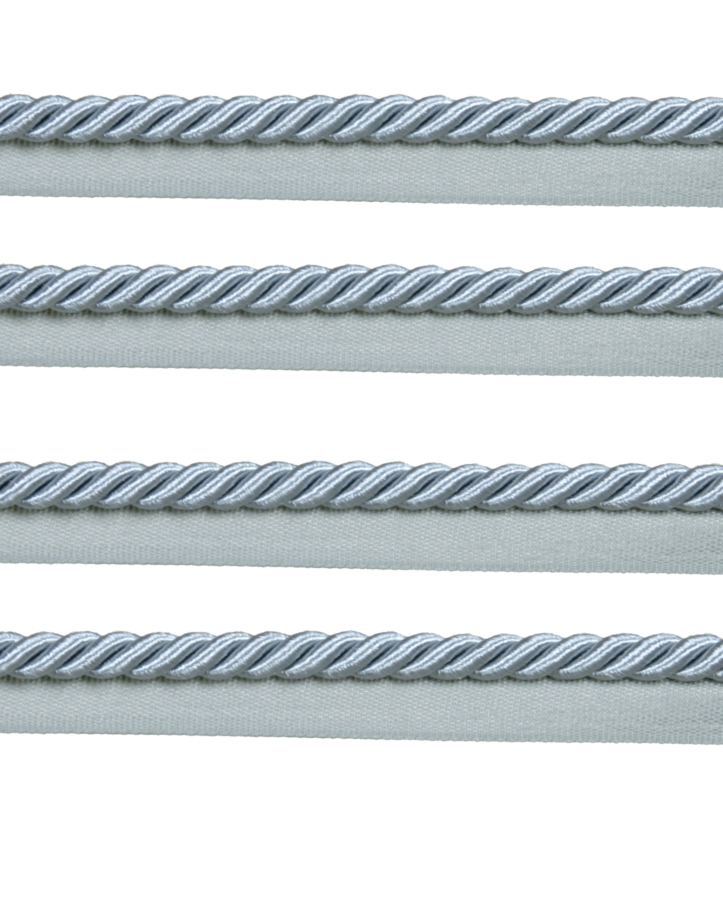 Piping Cord 8mm on Tape - French Silver Blue Price is for 5 metres