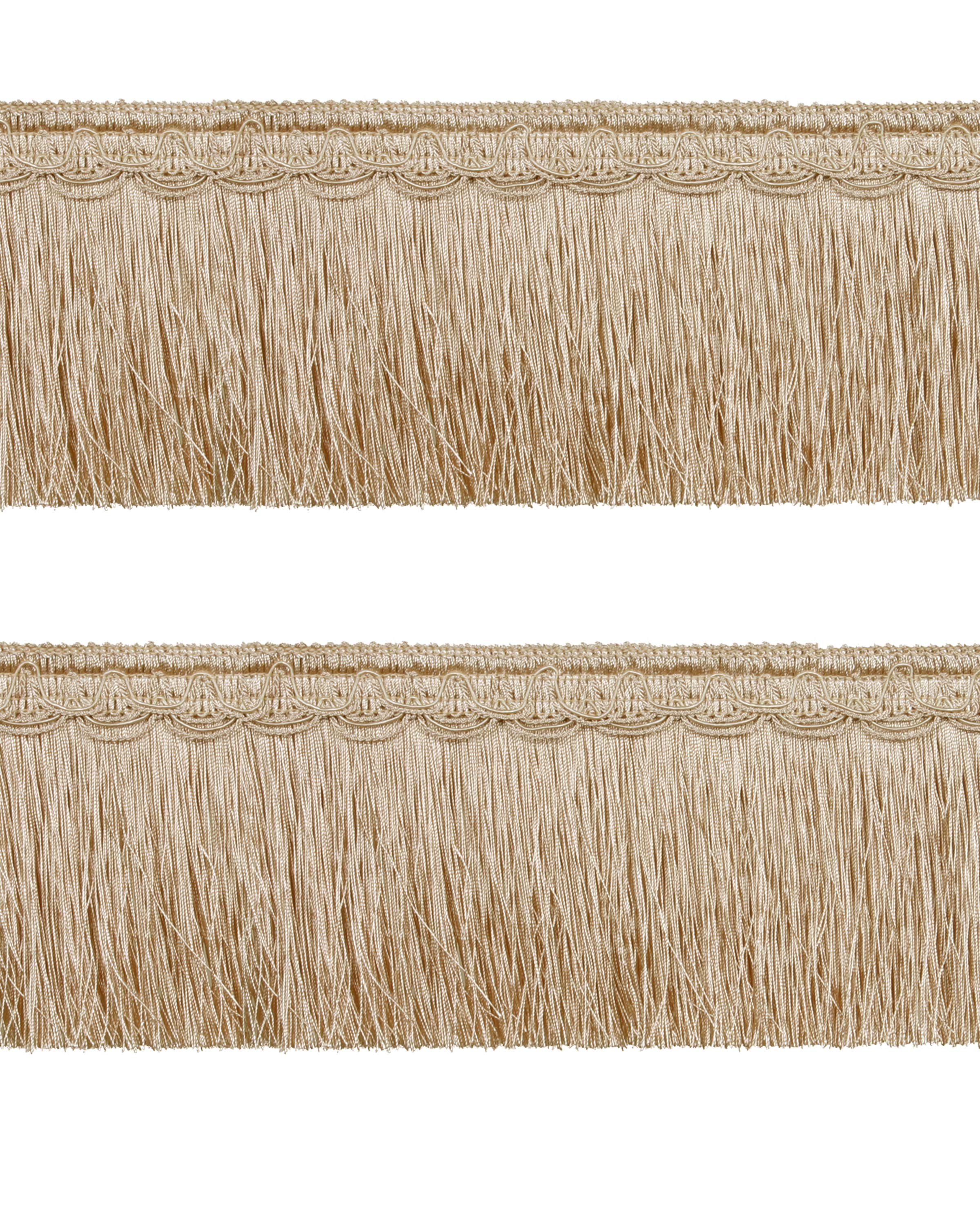 Bullion Fringe on Fancy Braid - Creamy Gold 130mm Price is for 5 metres