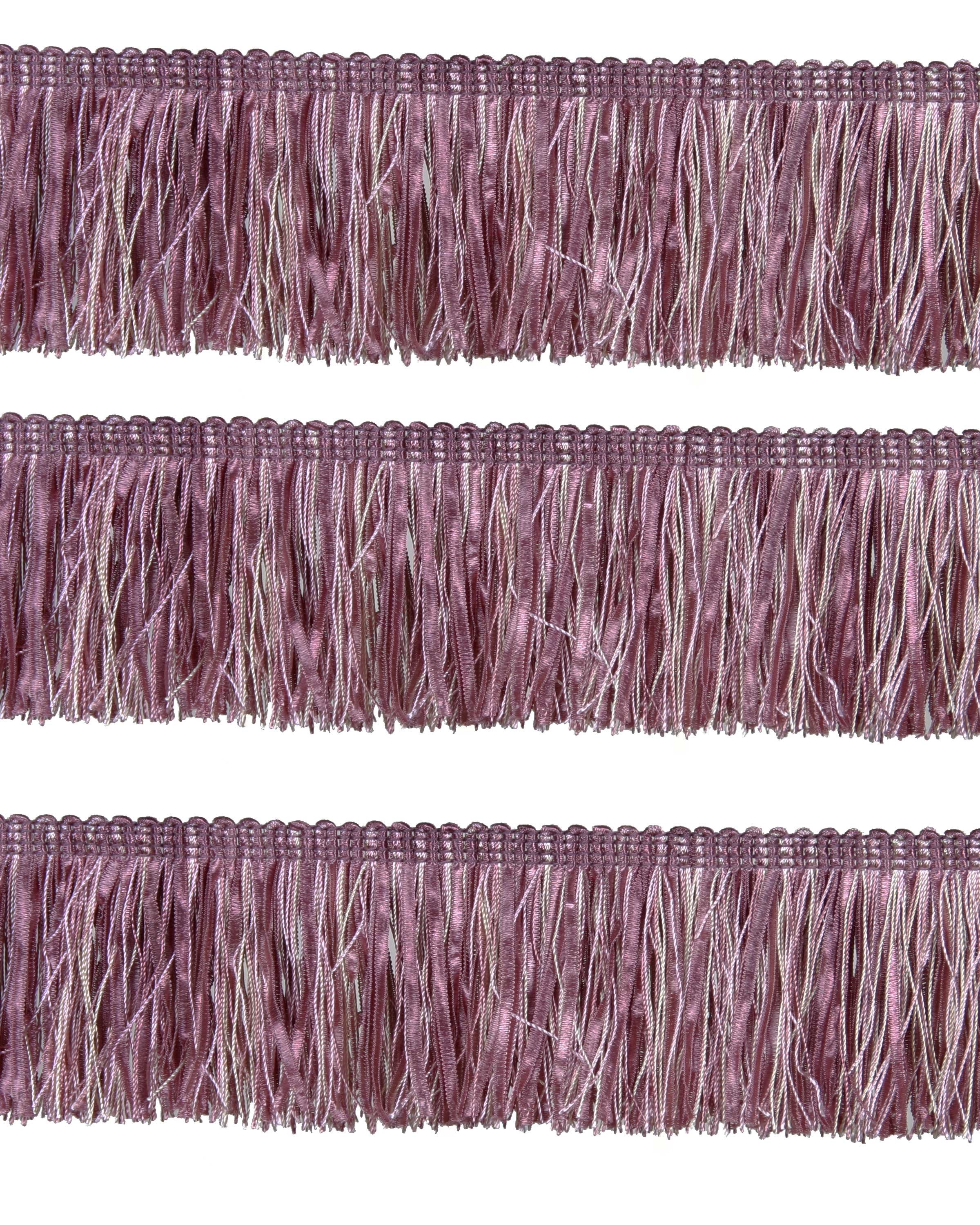 Bullion Fringe with Ribbons - Dusky Pink 60mm Price is for 5 metres