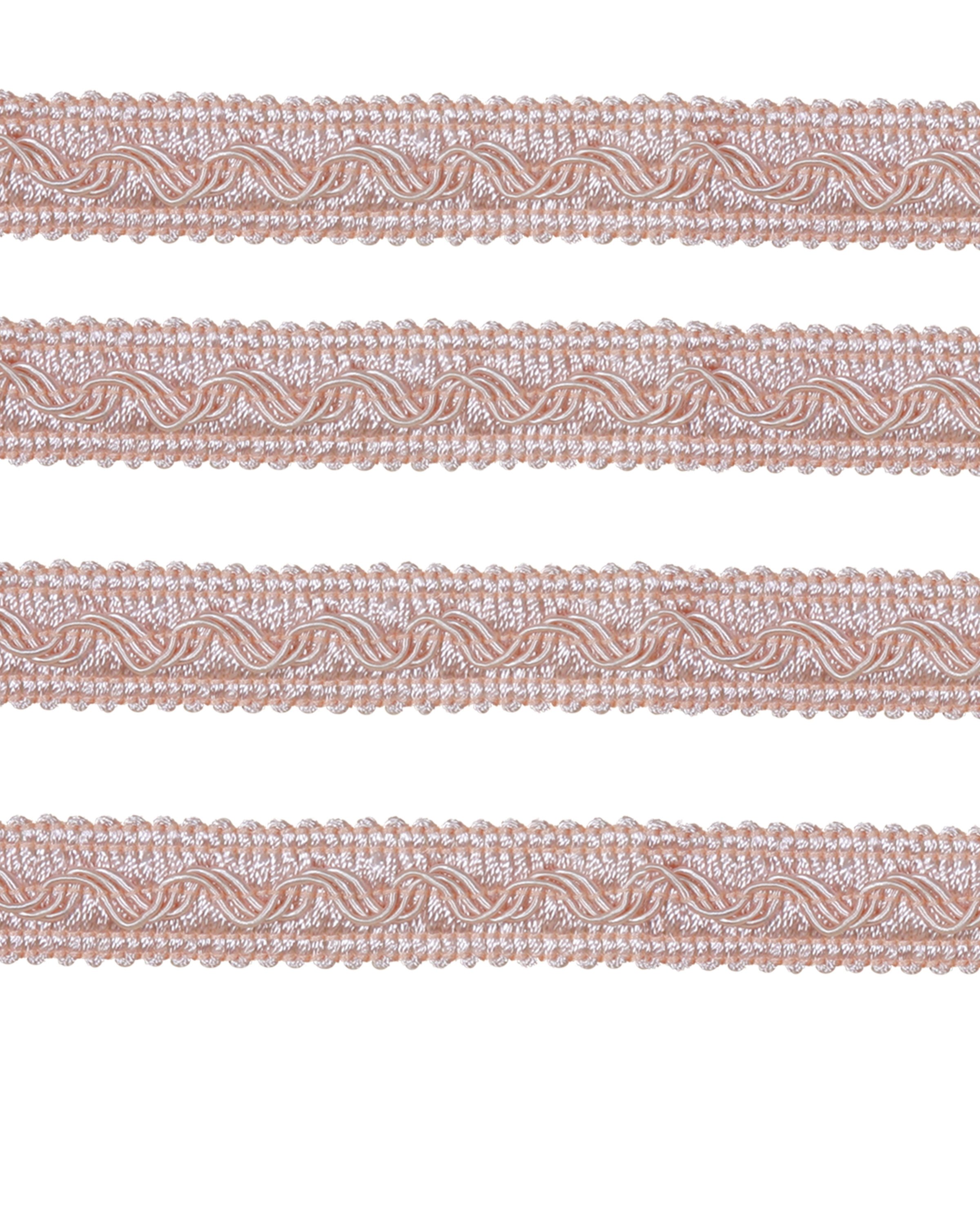 Small Fancy Braid - Pale Pink 17mm Price is for 5 metres
