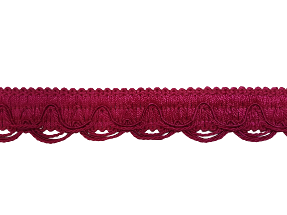 Scalloped Braid - Fuchsia Pink 30mm Price is for 5 metres