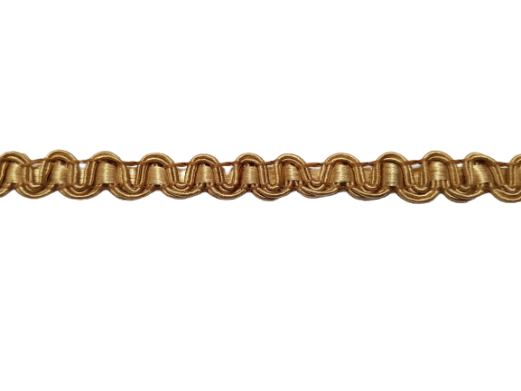 Small Upholstery Braid Gold 10mm Price is for 5 metres