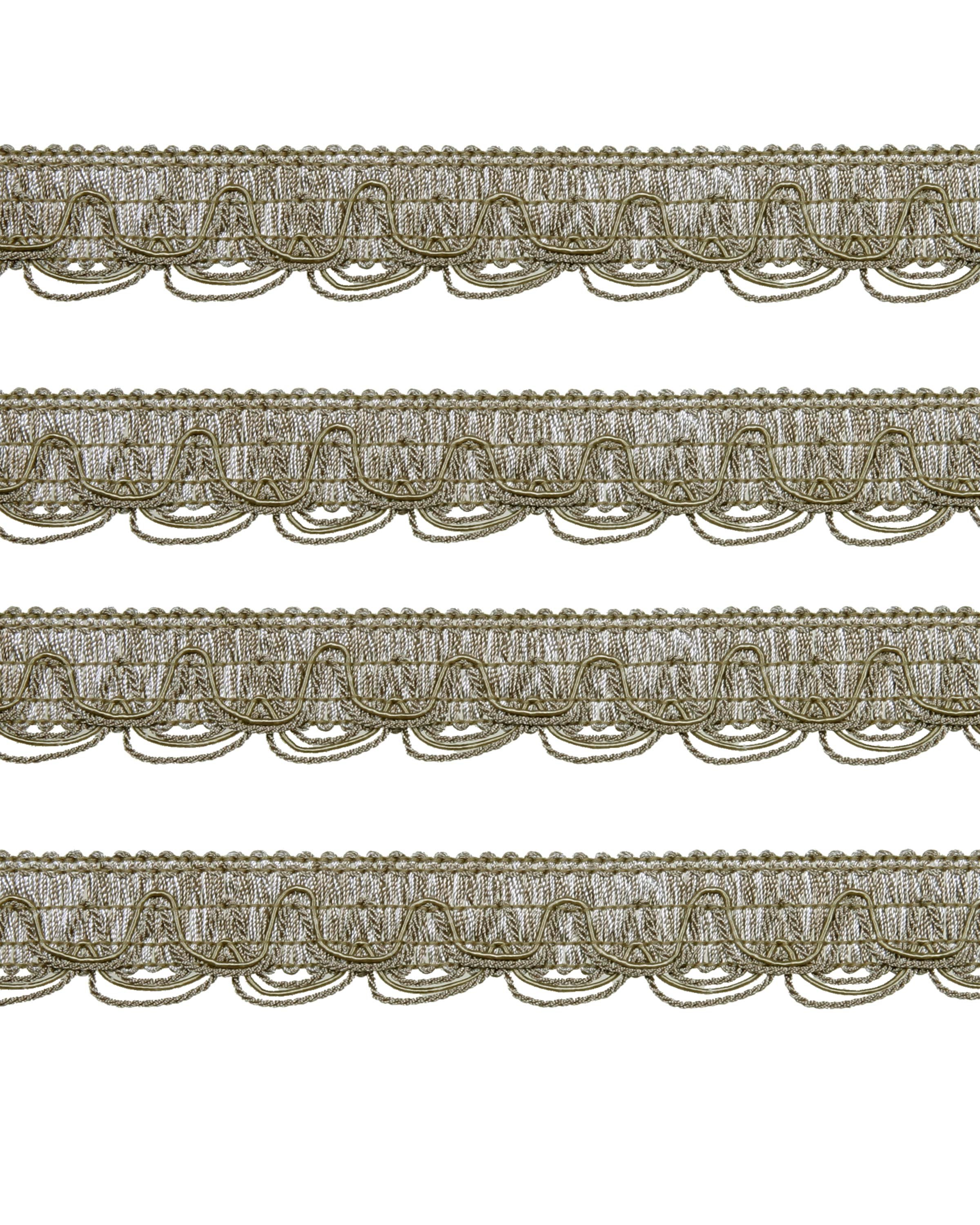 Scalloped Looped Braid - Taupe 30mm Price is for 5 metres