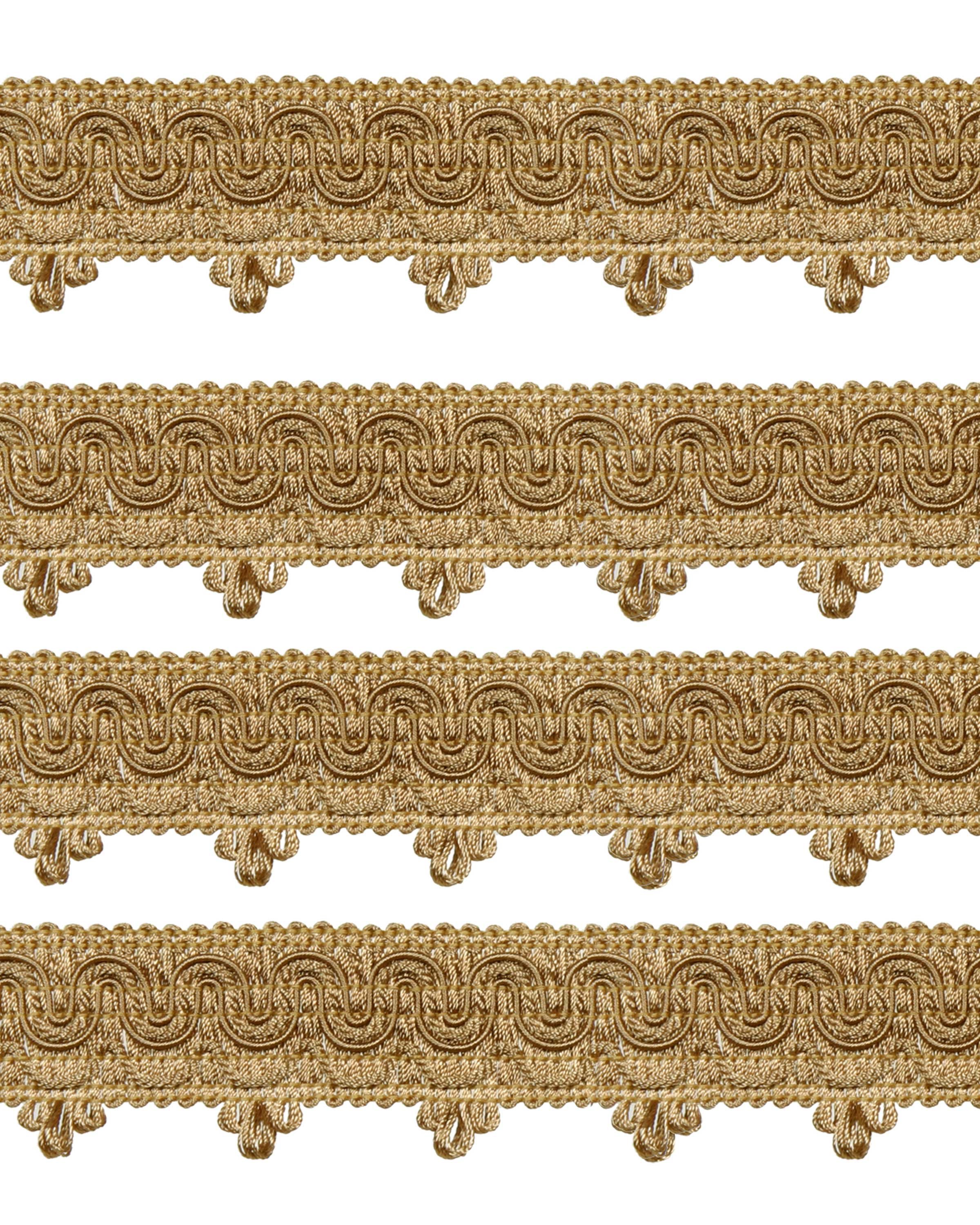 Ornate Scalloped Braid - Gold 45mm Price is for 5 metres